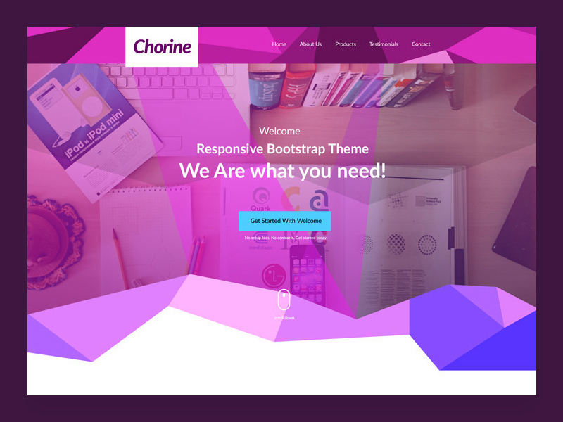 Chorine – One Page Template