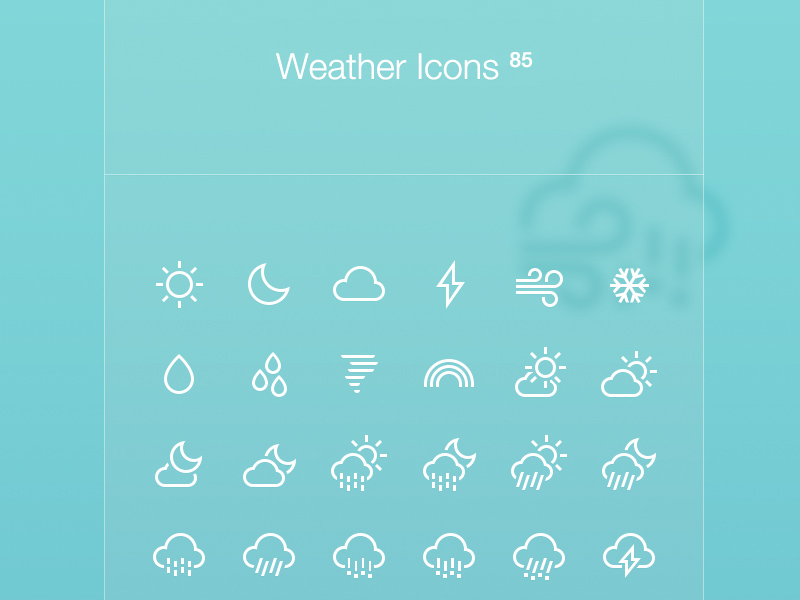 Wetter-Symbole