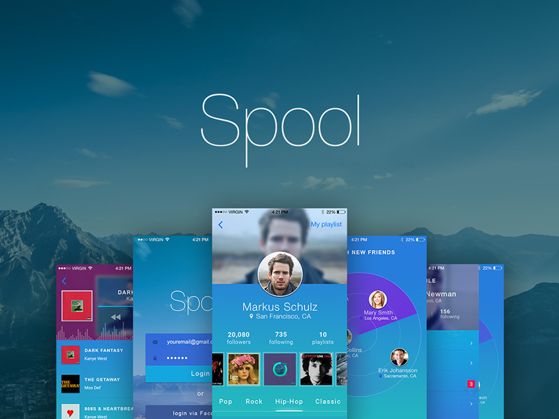 Комплект пользовательского интерфейса Spool для iOS