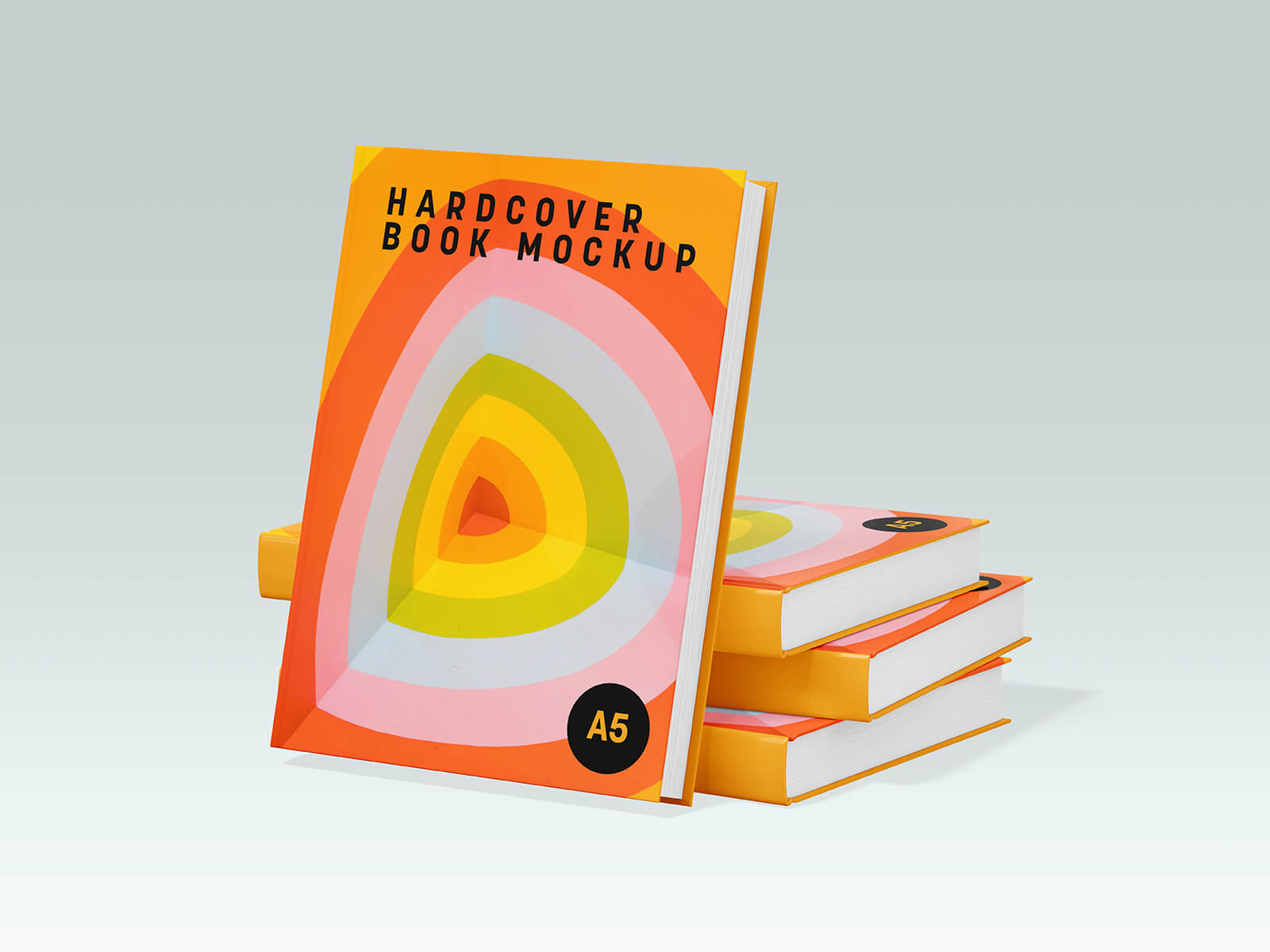 A5 Hardcover Book Mockup
