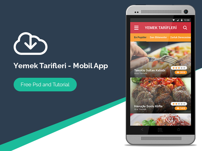 Recettes – Andriod Mobile App