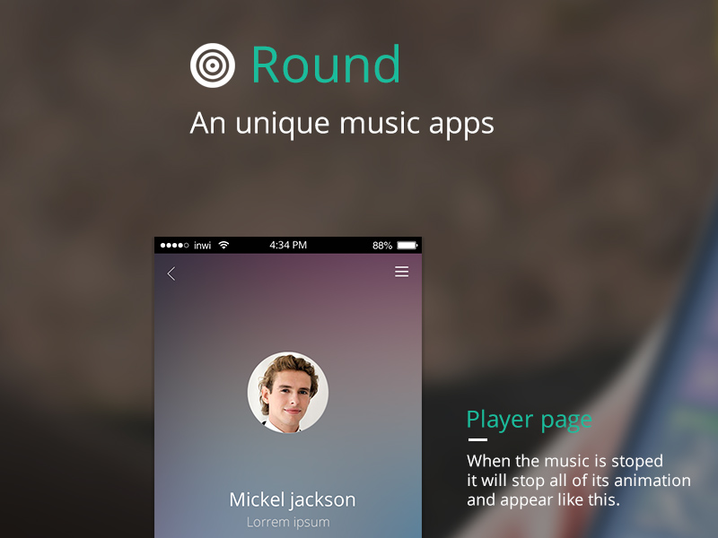 Музыкальное приложение для iPhone.