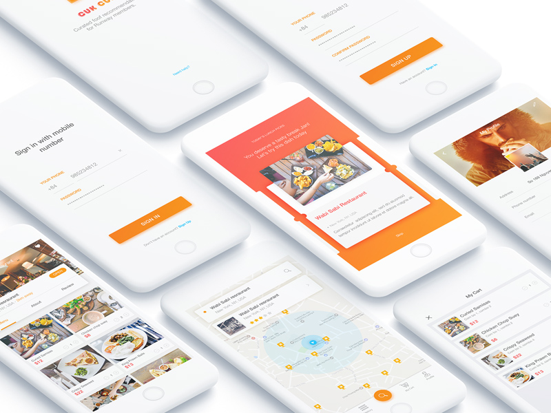 Cook – Application Project UI Design & Wireframes