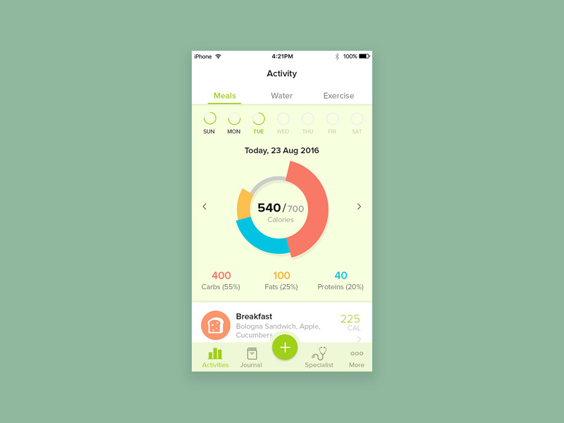 Diät-Planer-App