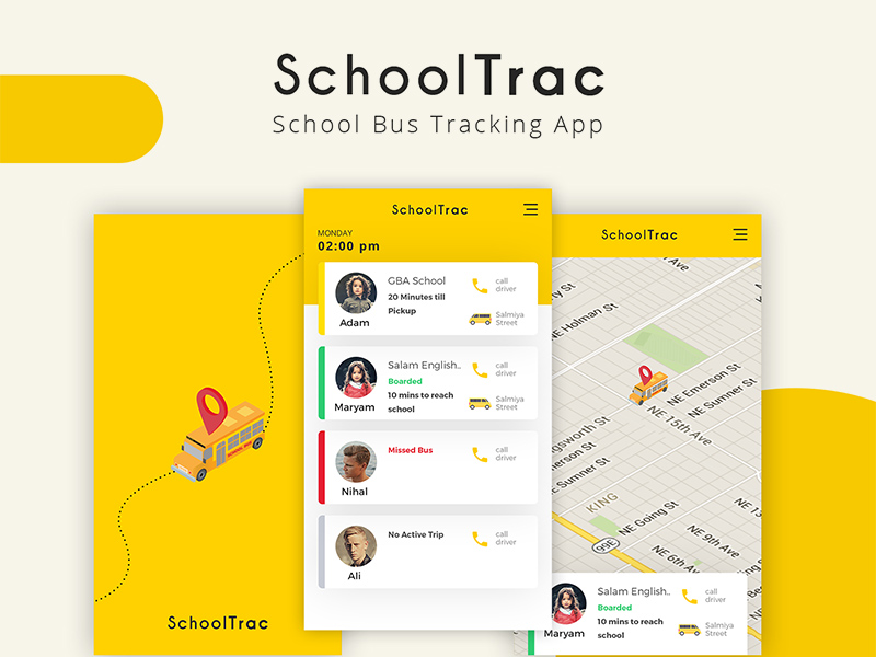 SchoolTrac - Aplicación de seguimiento de autobuses escolares