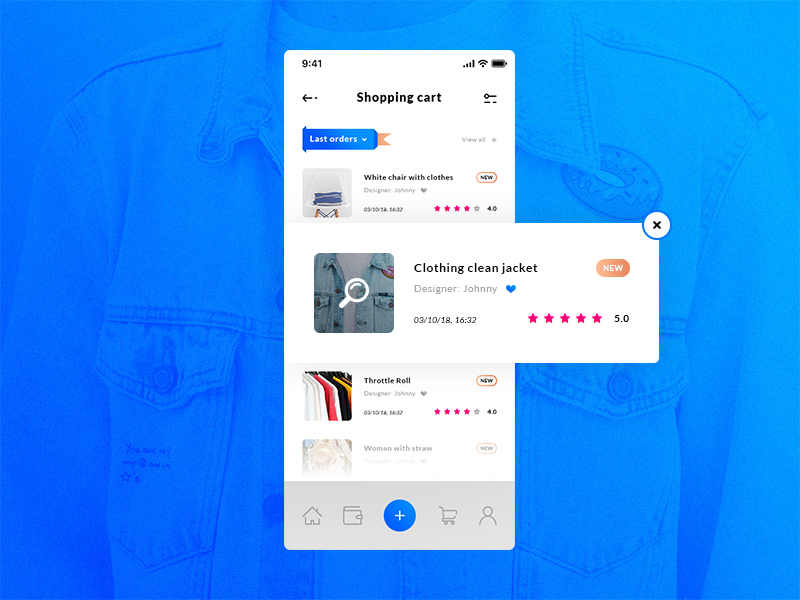 Shopping Cart & Historical Orders iOS App Template