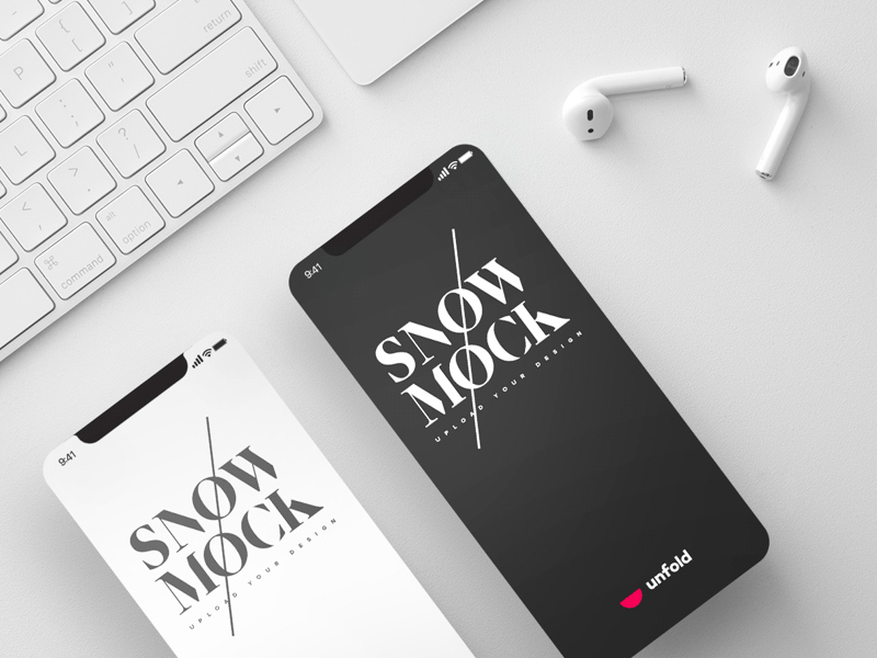 SnowMock — iPhone X Mockup