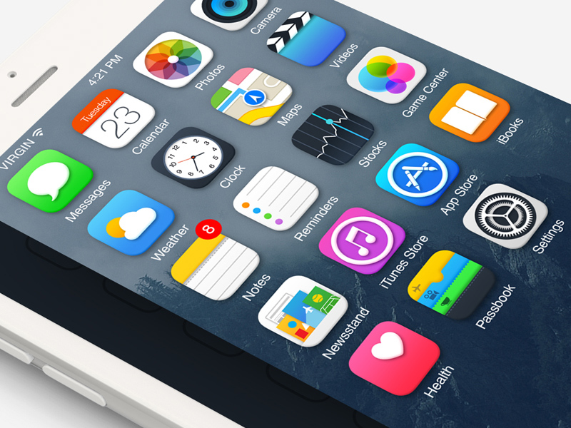 Iconos de iOS 8