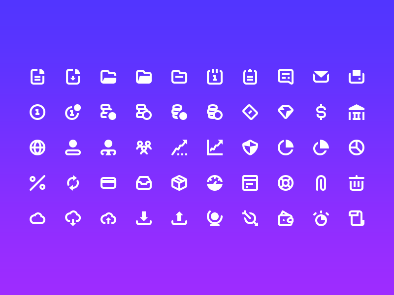 50 Kostenloses Business Icon Pack