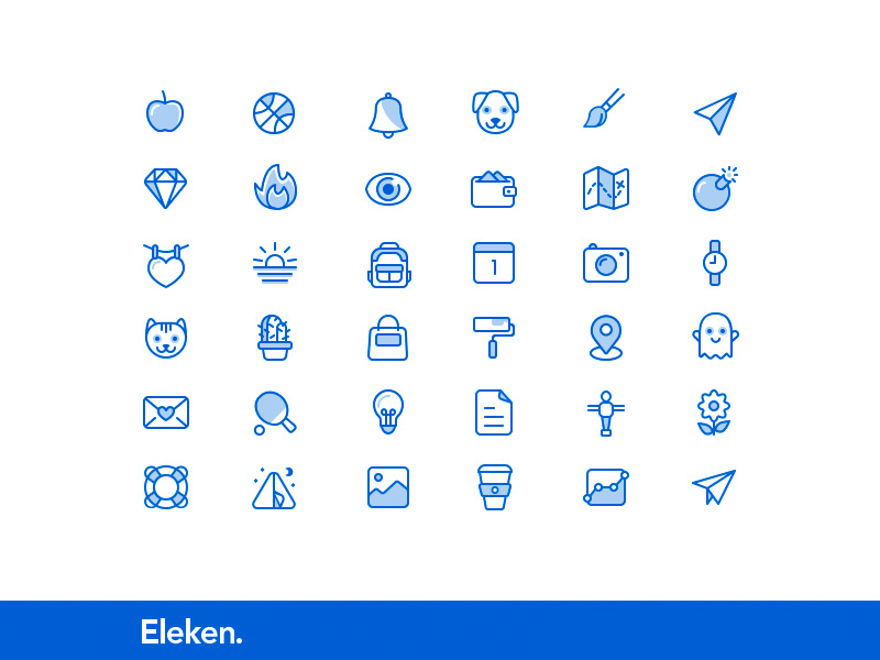 Conjunto de iconos de Eleken