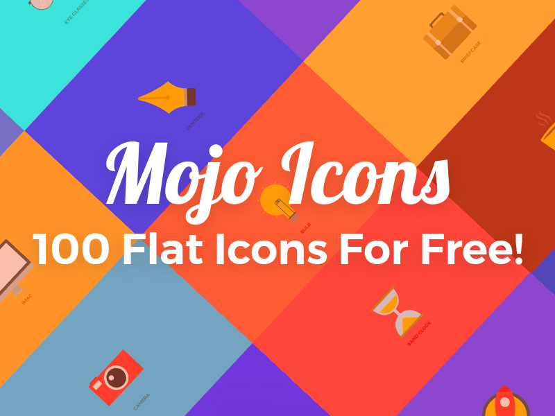 Mojo-Symbole | 100 flache Icons