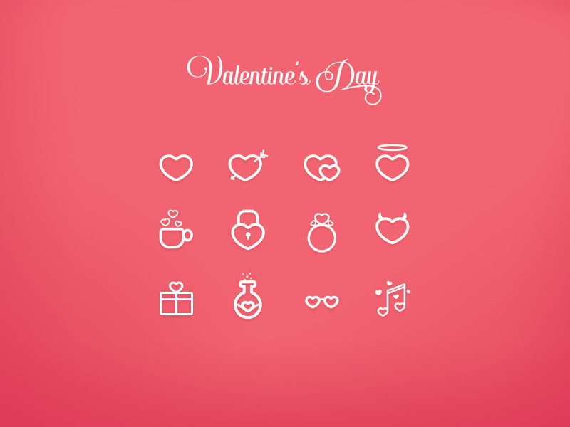 Valentine’s Day Icon Set
