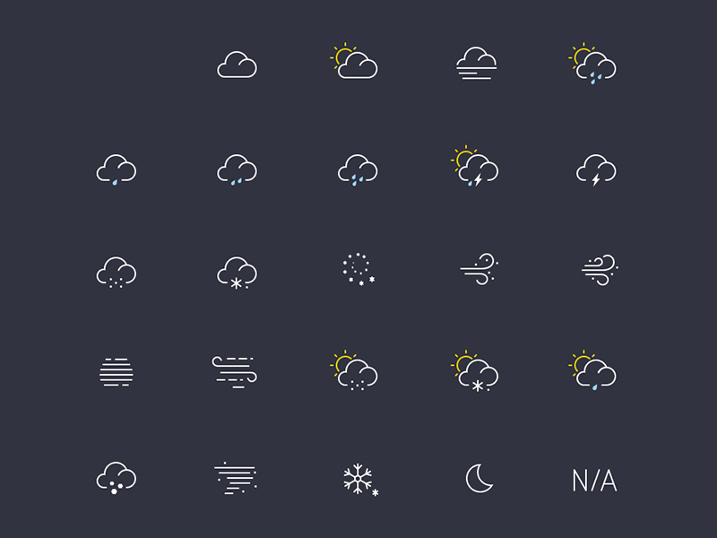 Light Weather Icons