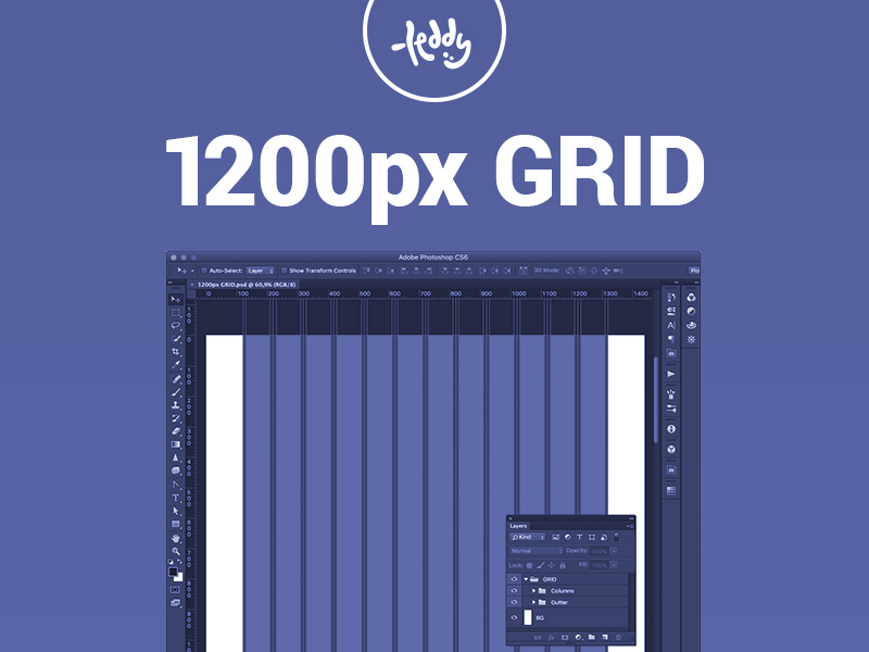 1200px Grid Template Free PSD Templates