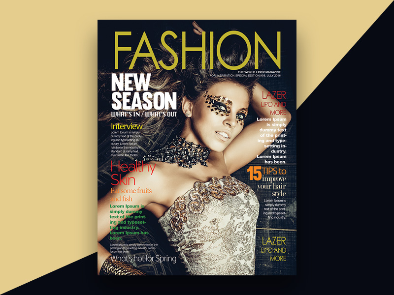 Couverture du magazine Fashion