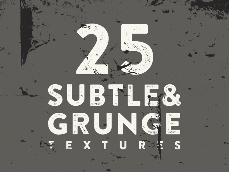 25 Textures vectorielles grunge & subtiles