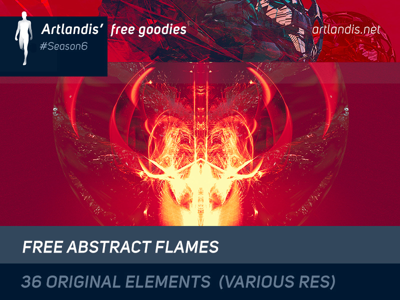 36 Generative abstrakte Flammen