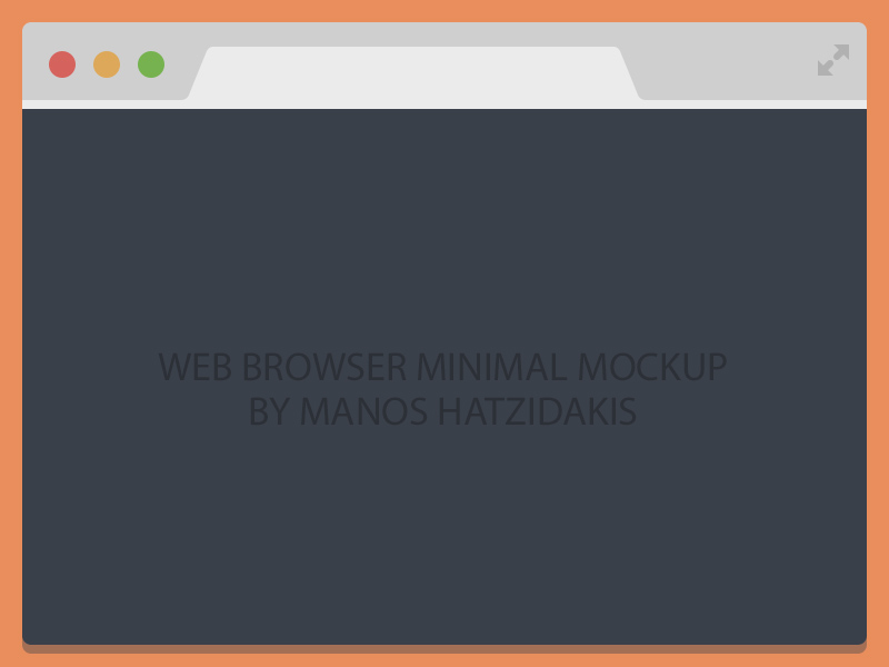 Flat Chrome Browser