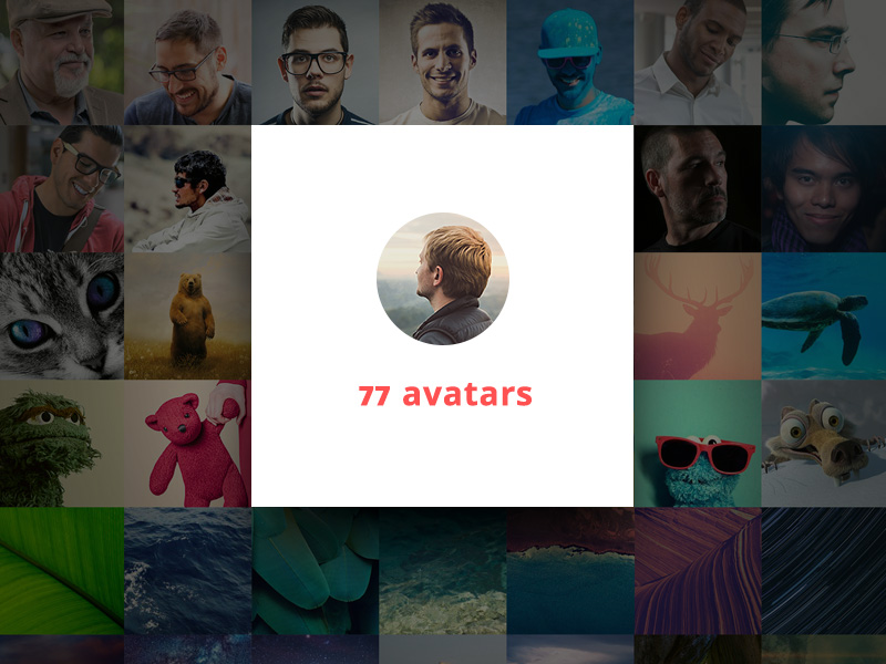 Paquete de 77 avatares