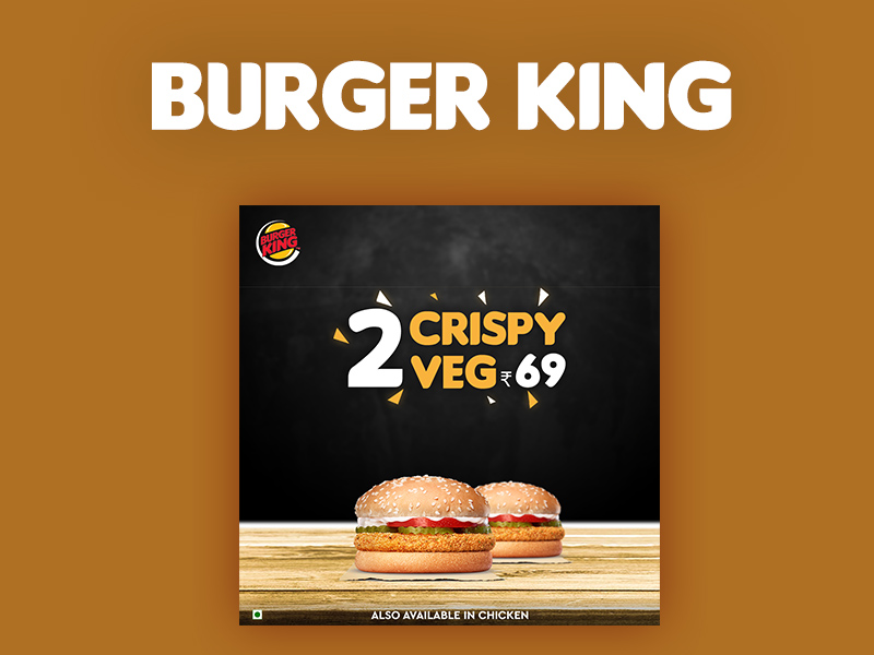 Modèle de poste de médias sociaux Burger King