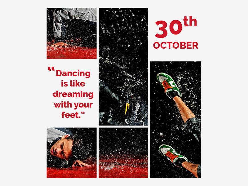 Плакат танцевальной мастерской