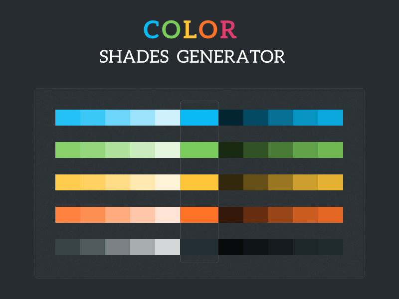 Generador de sombras de color