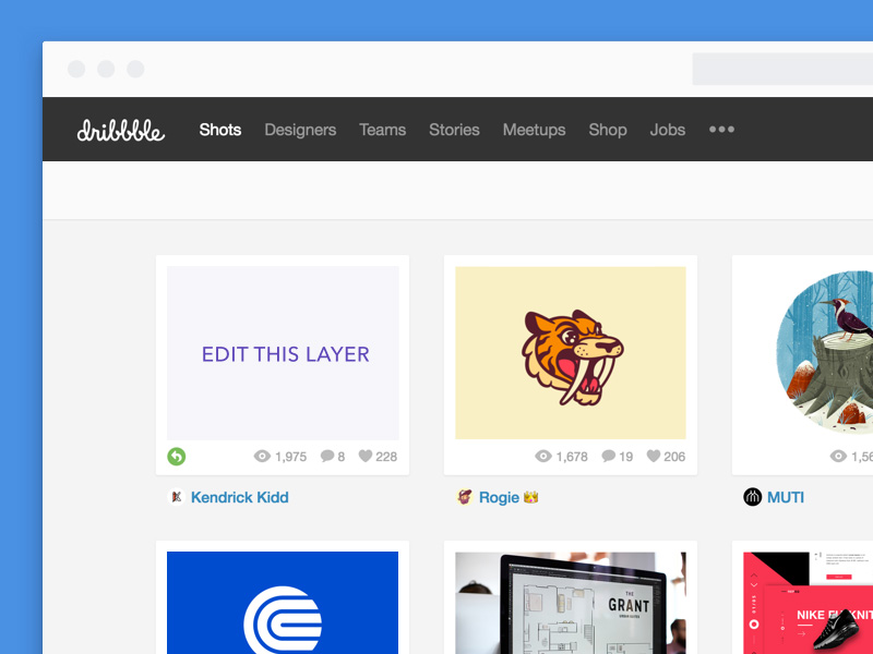 Dribbble Shot Previewer
