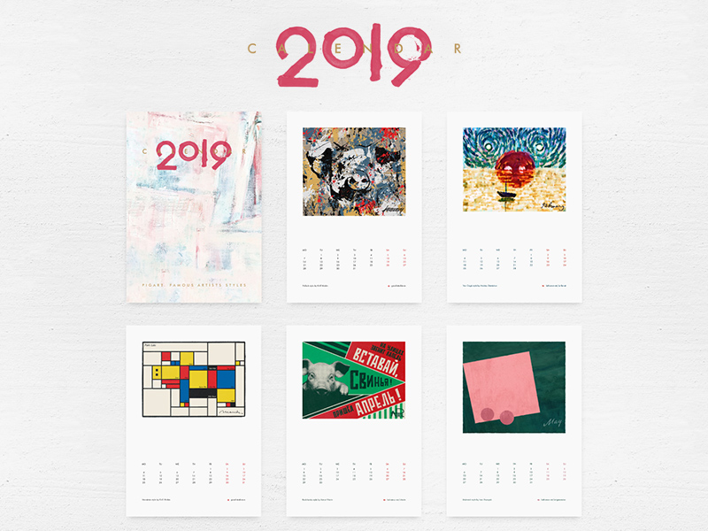 Free Calendar ’19