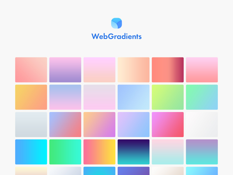Web Gradients-Auflistung