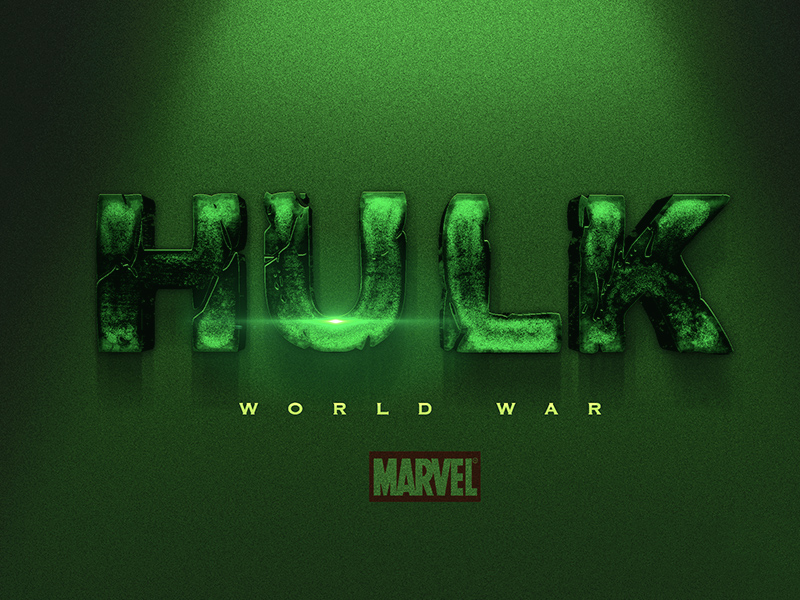 Incroyable Hulk Text Style & Effet pour Photoshop