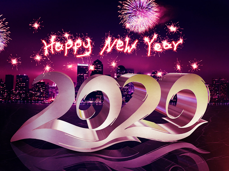 Feliz Año Nuevo 2020 Banner & Flyer