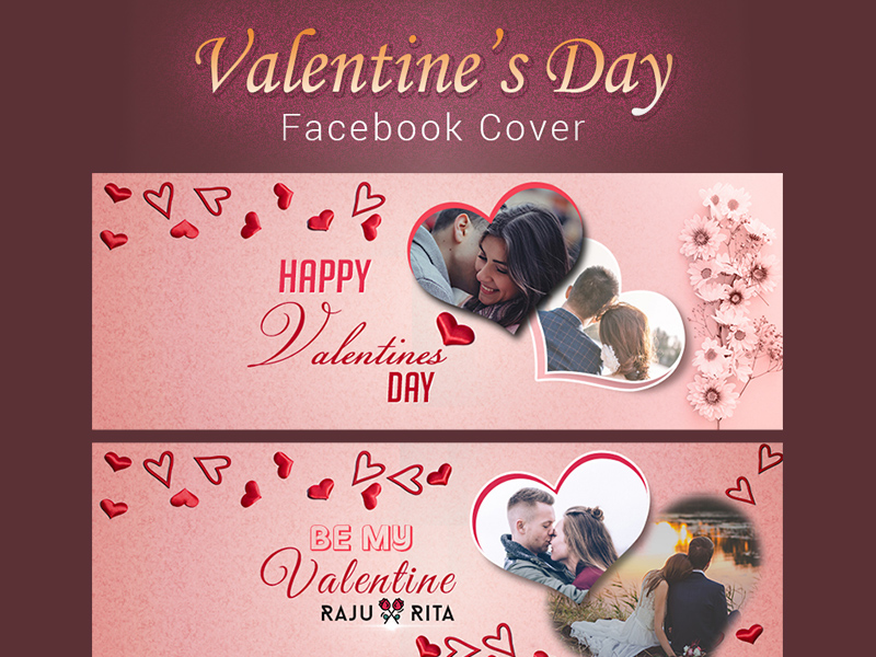 Valentinstag Facebook Cover Vorlage