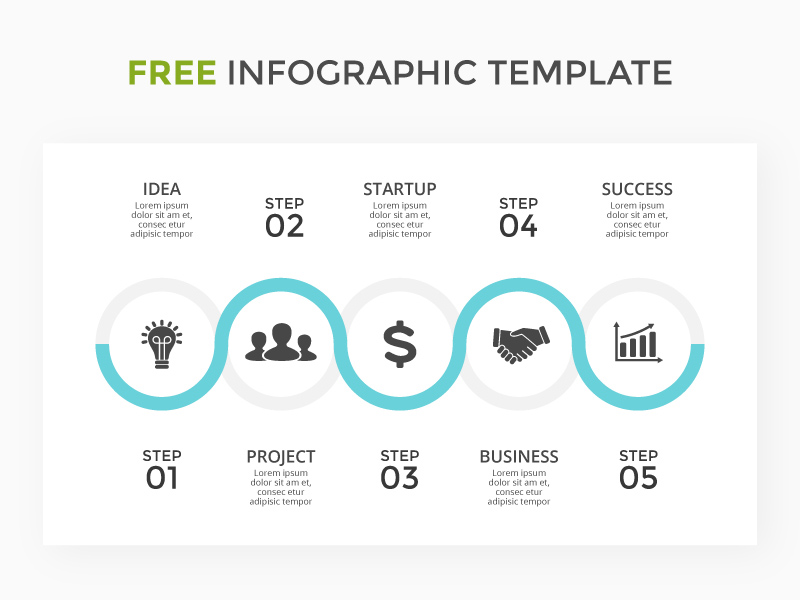 Step by Step Infographic Template