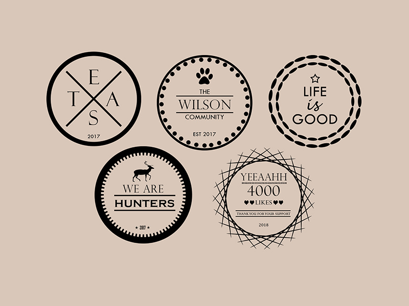 Modèles de badges de logo