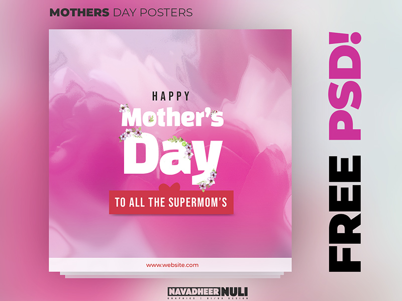 Mütter Tag Poster Vorlage