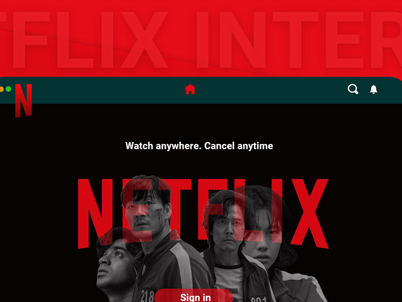 Netflix Web Login UI Redesign Concept