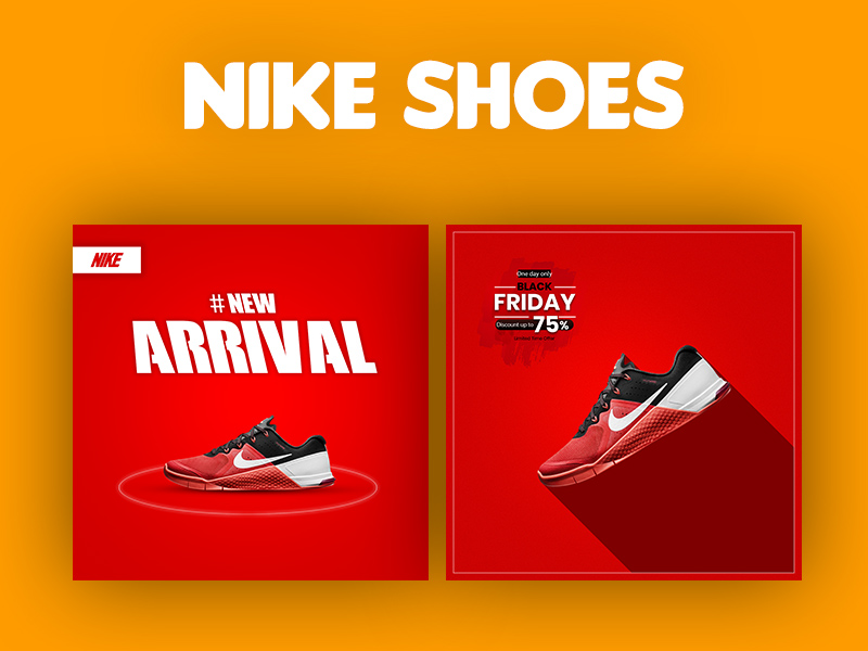 Nike обувь пост шаблон