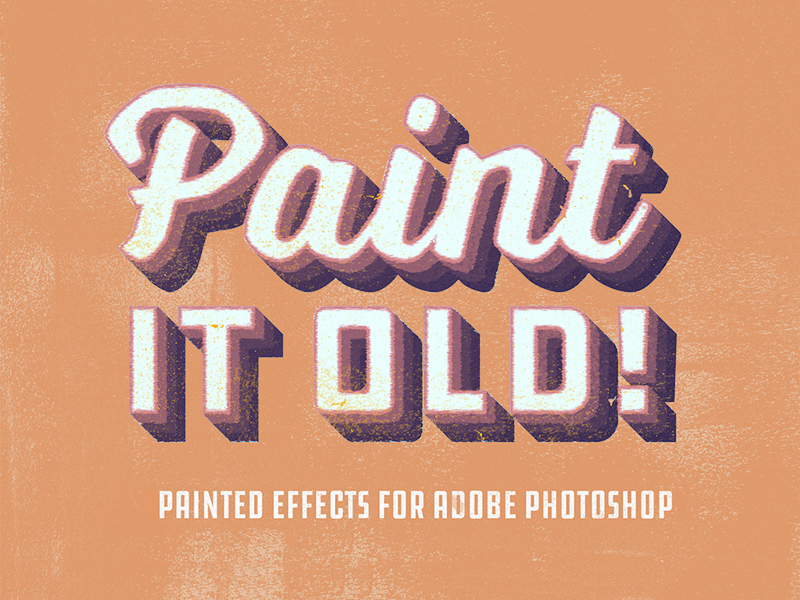 Effets de peinture vintage pour les textes - Peindre vieux!