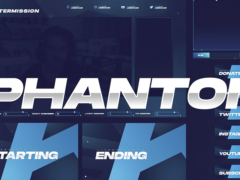 Stream-Overlay-Paket | Phantom