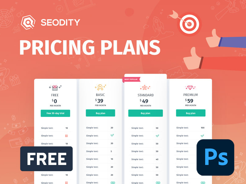 pricing in business plan sample