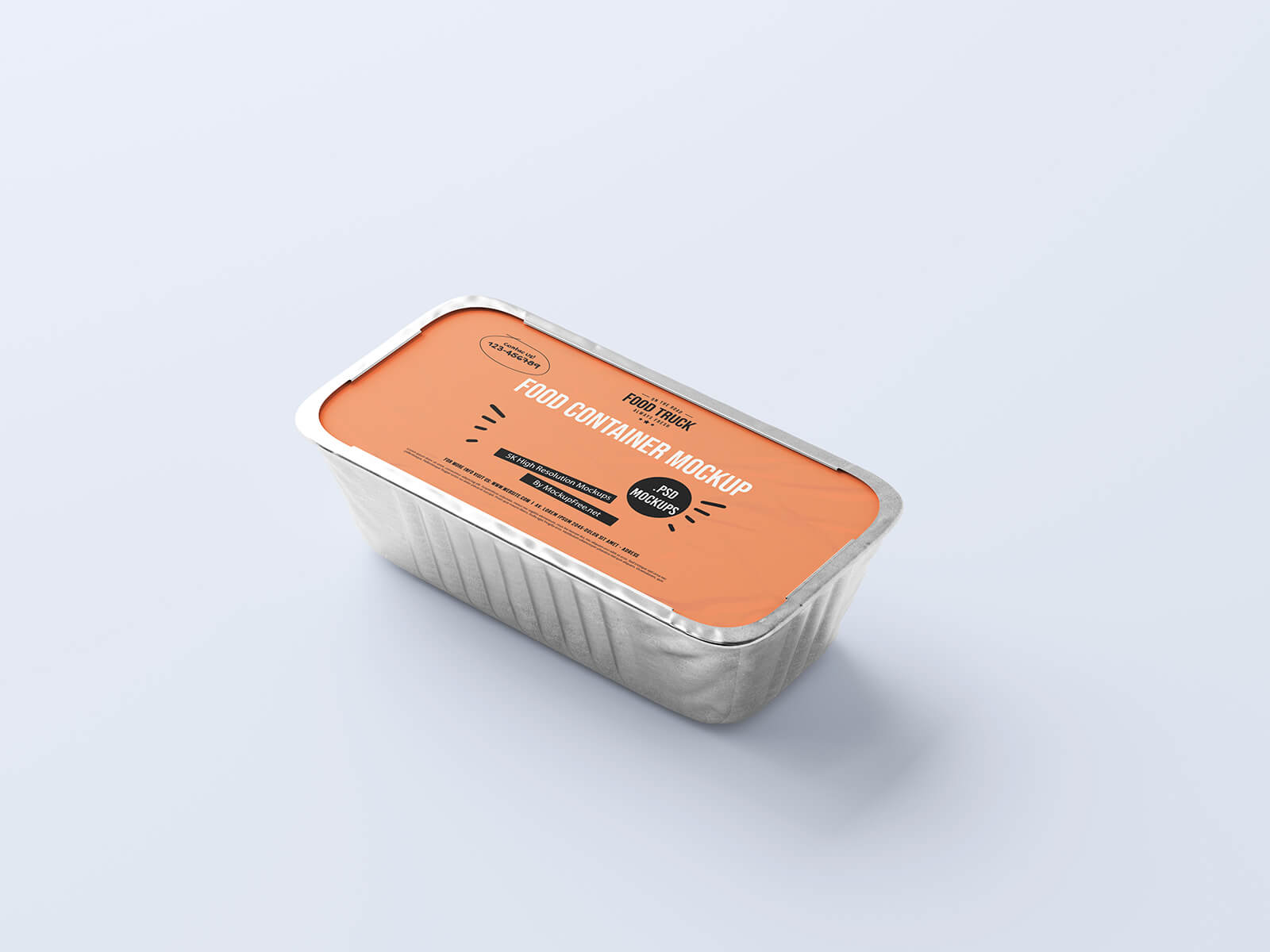 10 archivos de maquetas de contenedores de alimentos de aluminio desechables de aluminio gratis