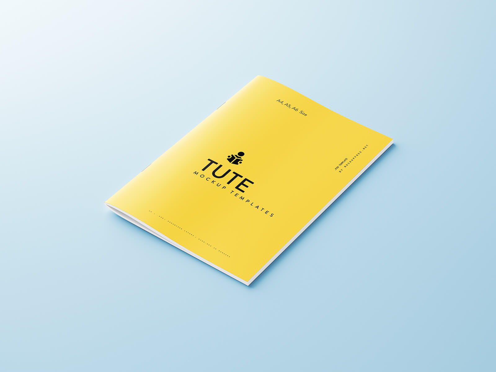 10 Free Center Pin Multipage Brochure Mockup Files