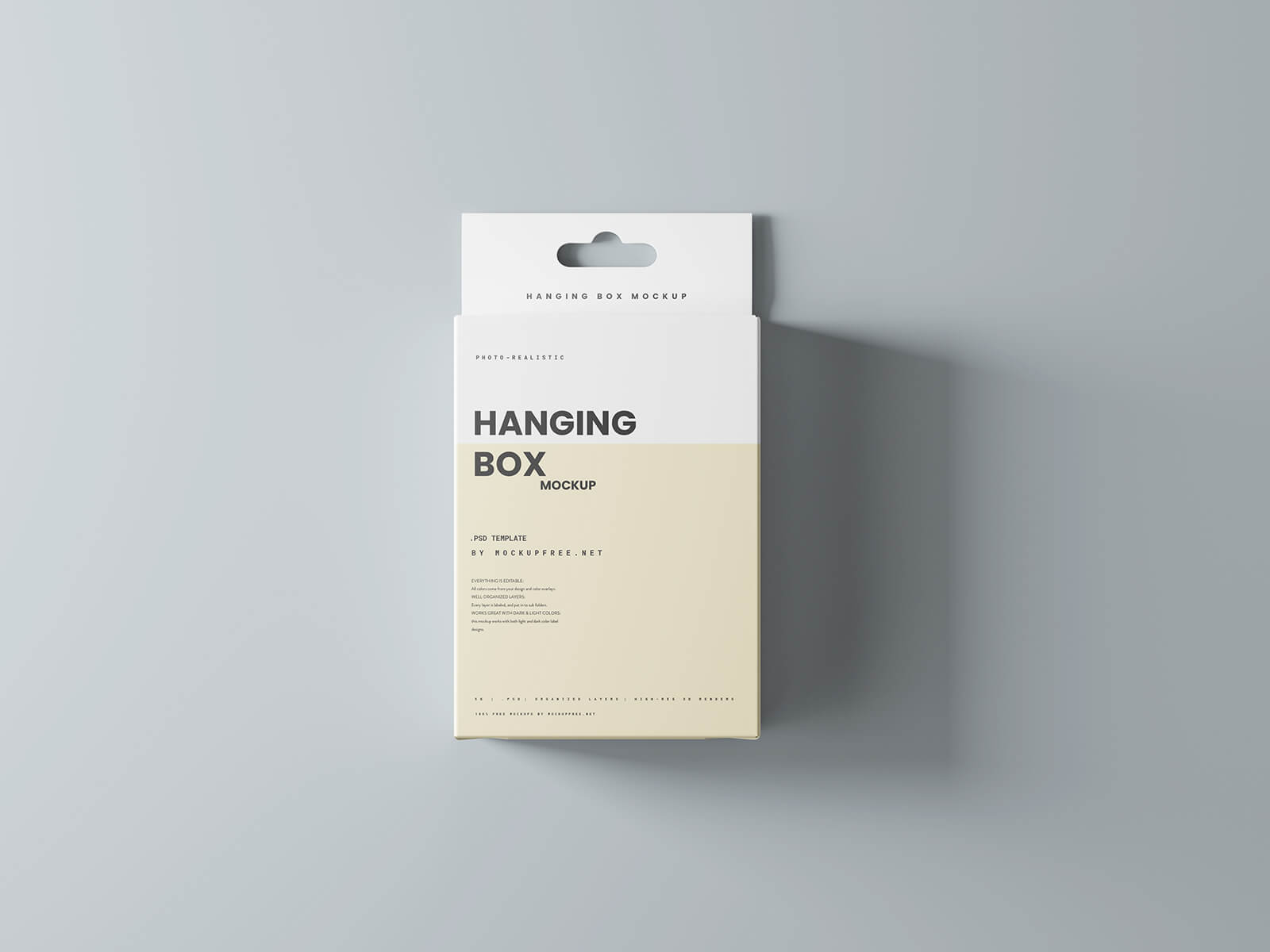 10 Free Hanging Product Box Mockup Files