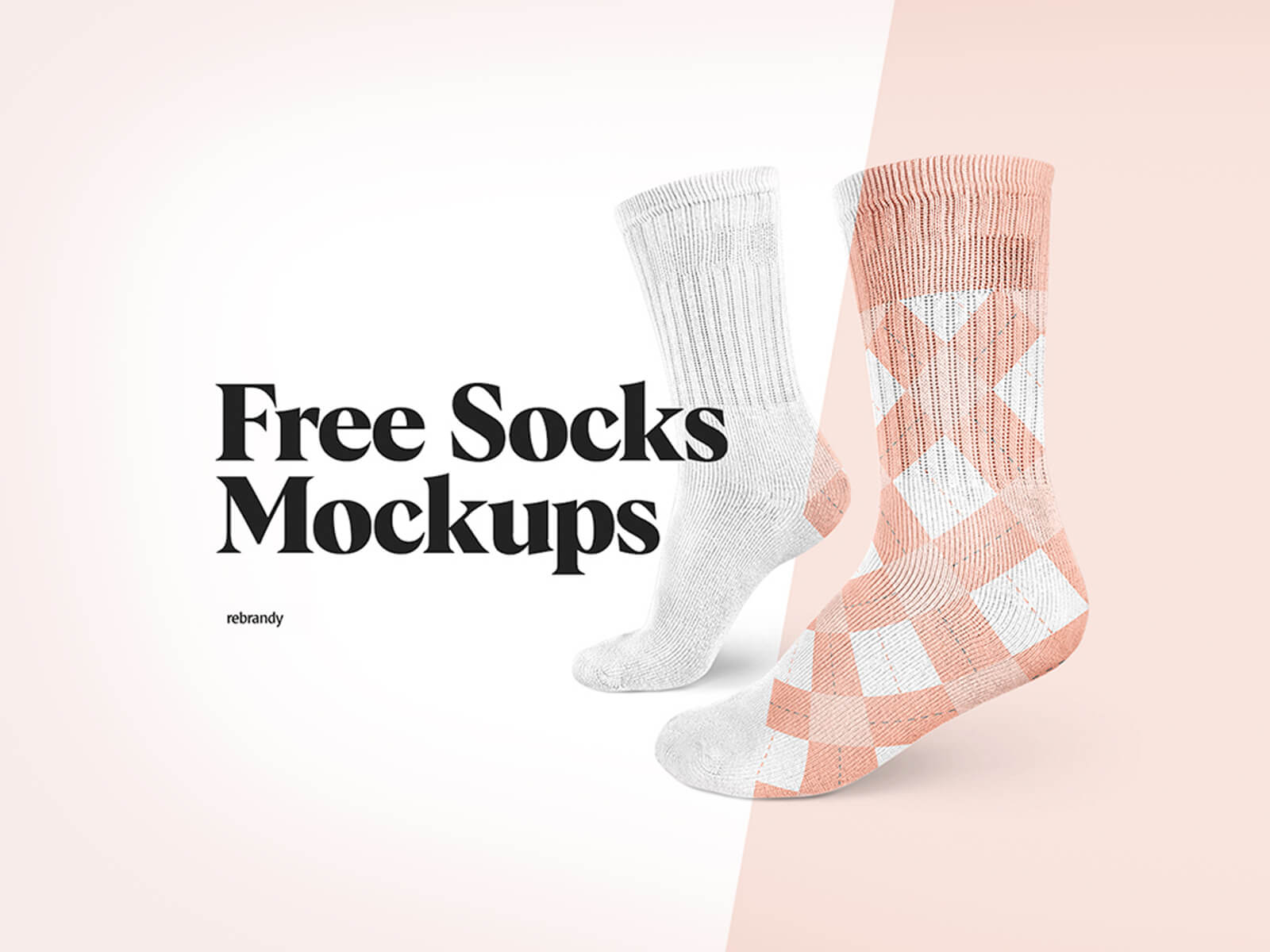 Super Realistic 3D Socks Mockup