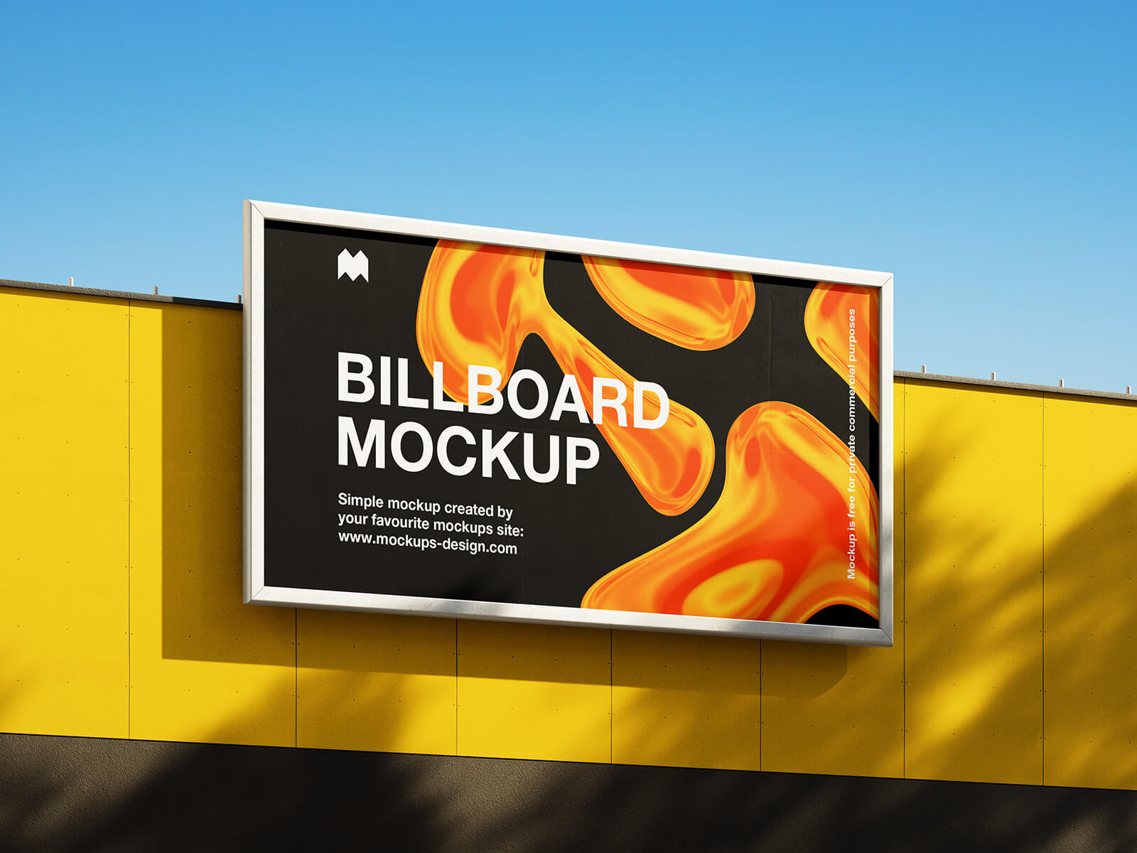 Mounted Sunny Billboard Mockup