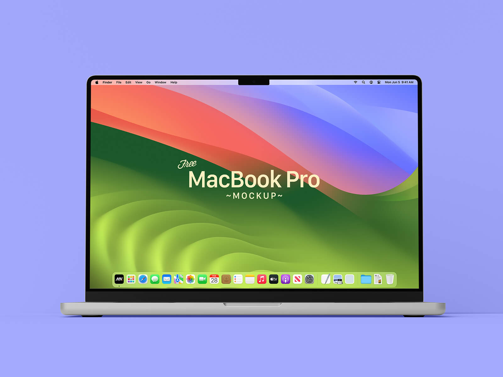 Mockup de Apple MacBook Pro 2024 Premium