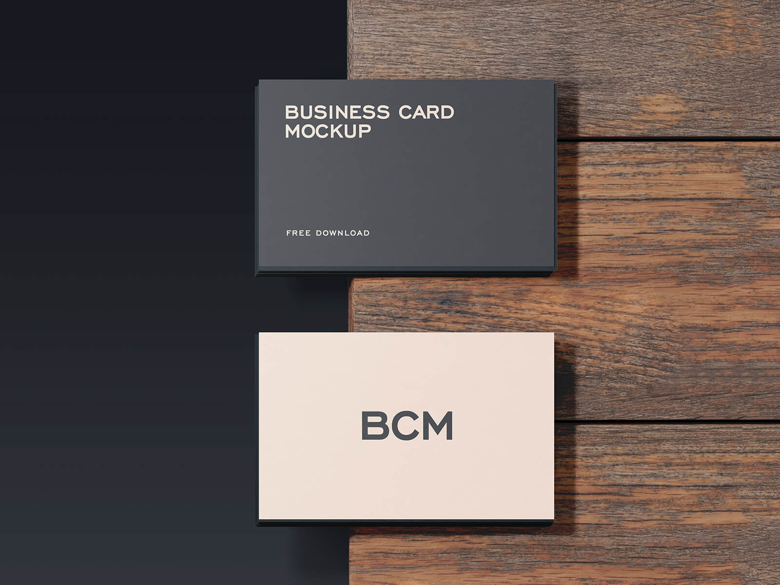Maqueta de tarjetas de visita de calidad premium