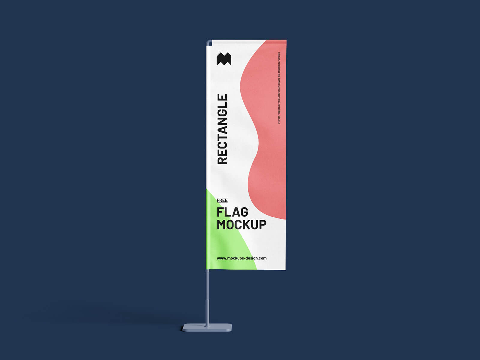 Vertikaler Banner -Flaggen -Mockup