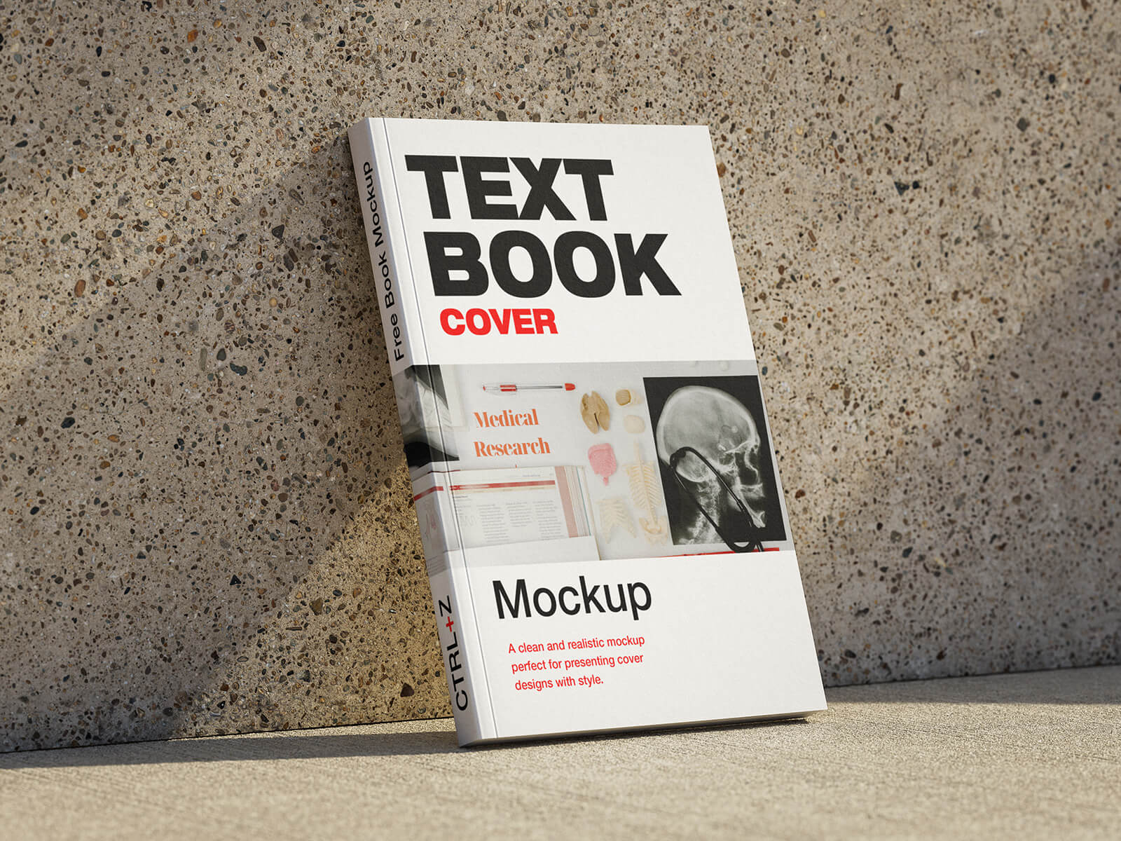 Mockup de portada de libros de texto de bolsillo
