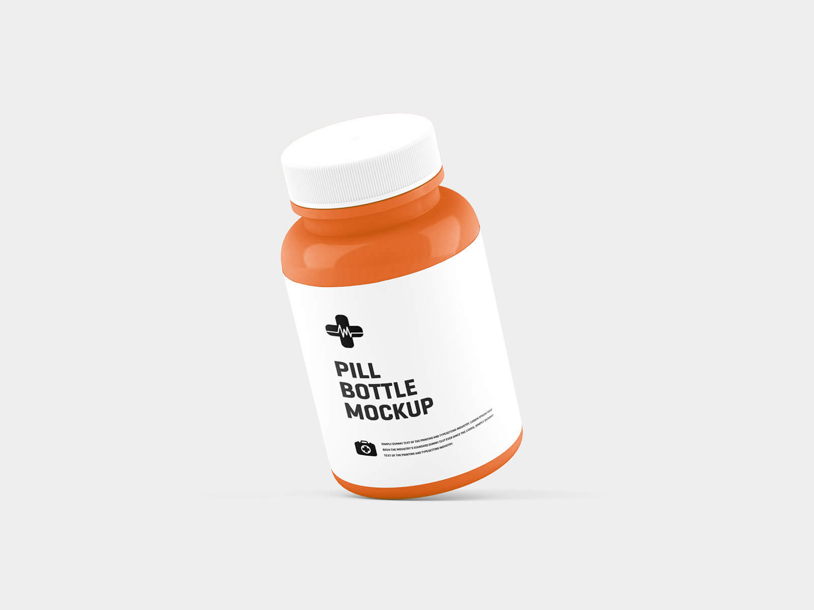 Pill Bottle Mockup PSD